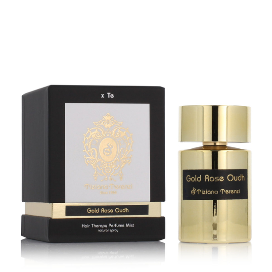 Tiziana Terenzi Gold Rose Oudh Hair Mist for a scented hair routine