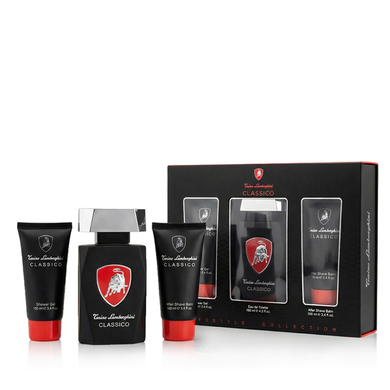 Tonino Lamborghini Classico EDT rinkinys su skutimosi balzamu ir dušo geliu