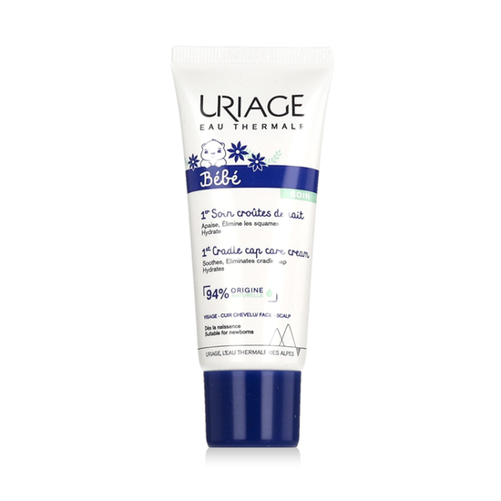 Uriage Bébé 1st Cradle Cap Care Cream, a baby scalp care product