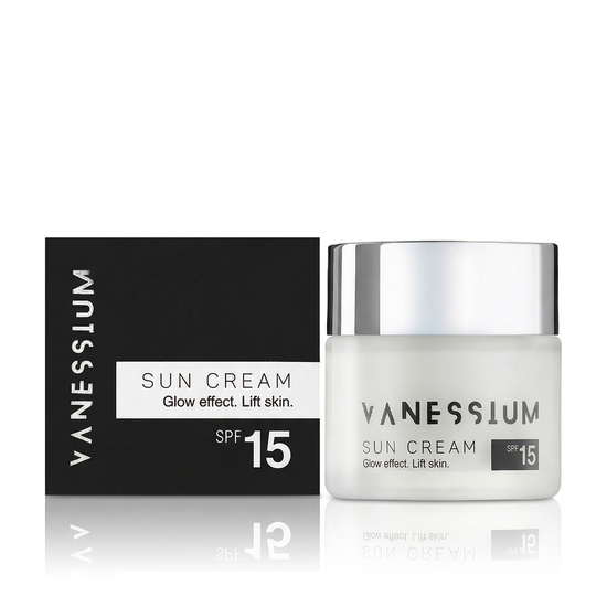 VANESSIUM Suncare Glow Effect Lift SPF 15 veido kremas nuo saulės