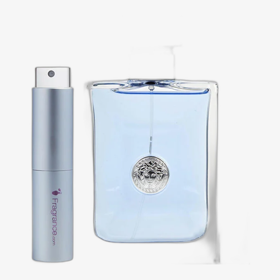 Versace L'Homme EDT vyriškų kvepalų buteliukas produkto nuotraukoje