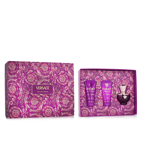 Versace Pour Femme Dylan Purple EDP rinkinys su dušo geliu ir kūno losjonu