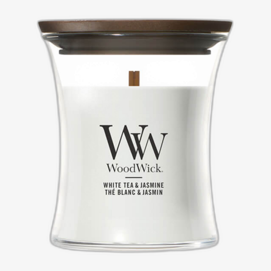 WoodWick Mini Hourglass Candles Scented Candle White Tea & Jasmine