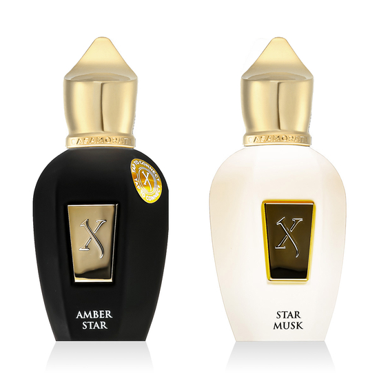 Xerjoff Mixing Experience Amber Star ir Star Musk Parfum kvepalų duetas