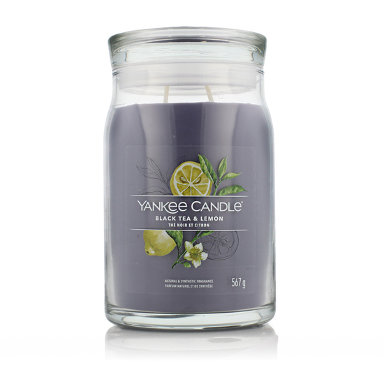 Ароматическая свеча Yankee Candle Signature с ароматом Black Tea & Lemon
