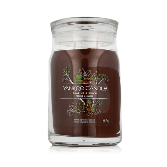 Yankee Candle Signature Scented Candle, Praline & Birch fragrance