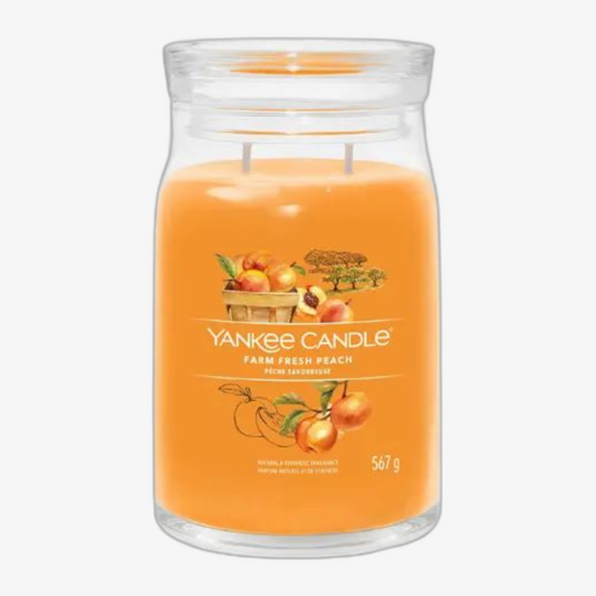 Yankee Candle Classic Large Jar Candles Scented Candle Farm Fresh Peach