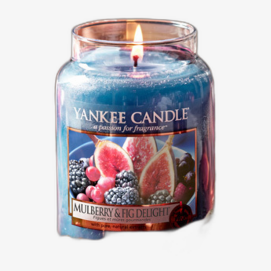 Yankee Candle Classic Medium Jar Candles Scented Candle Mulberry & Fig Delight
