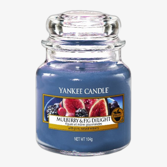 Yankee Candle Classic Small Jar Candles Scented Candle Mulberry & Fig Delight