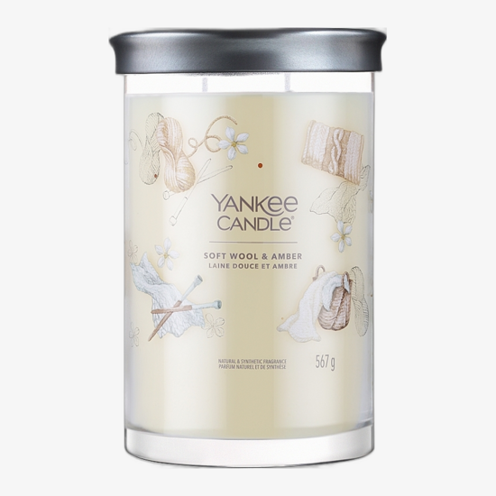 Yankee Candle Signature Scented candle Soft Wool & Amber