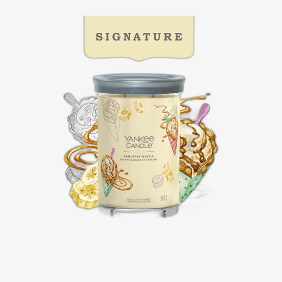Yankee Candle Signature Tumbler Scented Candle Banoffee Waffle