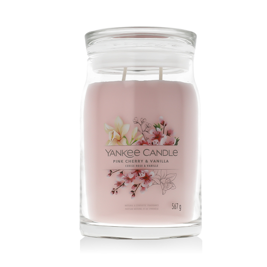 Yankee Candle Pink Cherry & Vanilla kvapioji žvakė namams