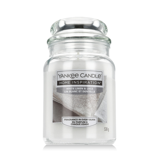 Yankee Candle Home Inspiration® žvakė „White Linen & Lace“ 538 ml