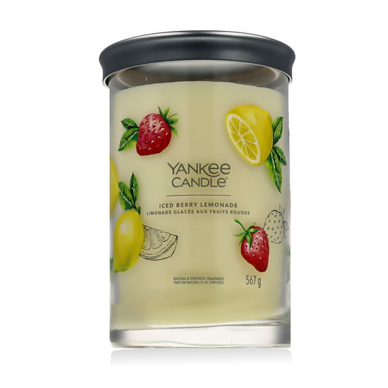 Свеча Yankee Candle Signature Tumbler с ароматом Iced Berry Lemonade