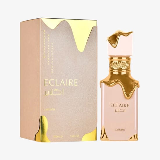 Lattafa Eclaire Eau de Parfum bottle in its 100 ml presentation