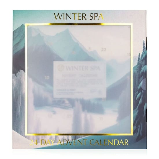 Accentra Winter Spa Ginger & Mint 24 Day Advent Calendar for body care