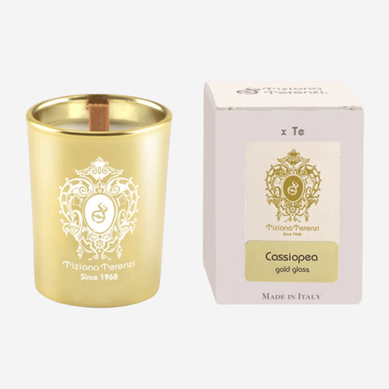 Tiziana Terenzi Cassiopea Scented Candle in Gold Glass