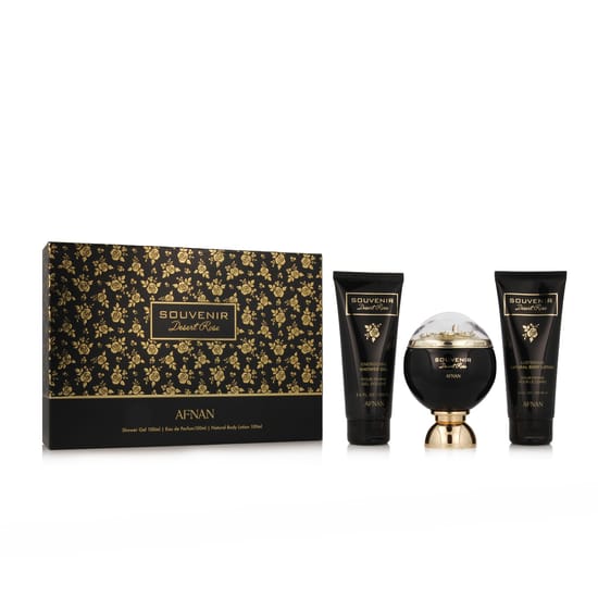 Afnan Souvenir Desert Rose EDP 100 ml + SG 100 ml + BL 100 ml