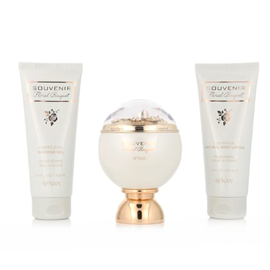 Afnan Souvenir Floral Bouquet EDP 100 ml + SG 100 ml + BL 100 ml