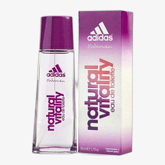 Adidas Natural Vitality dezodorantas stikliniame buteliuke