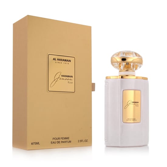 Al Haramain Junoon Rose EDP uniseksinių kvepalų buteliukas