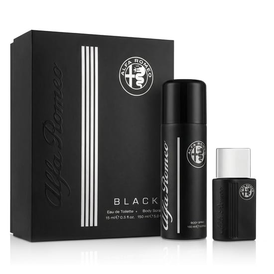 Alfa Romeo Black EDT 15 ml + Bodyspray 150 ml