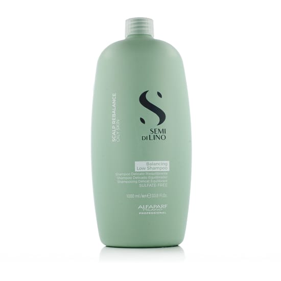 Alfaparf Semi Di Lino Scalp Rebalance balansinio šampūno pakuotė galvos odai