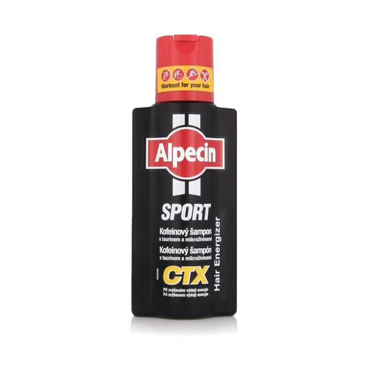 Упаковка Alpecin Sport Coffein Shampoo CTX, шампунь для мужских волос