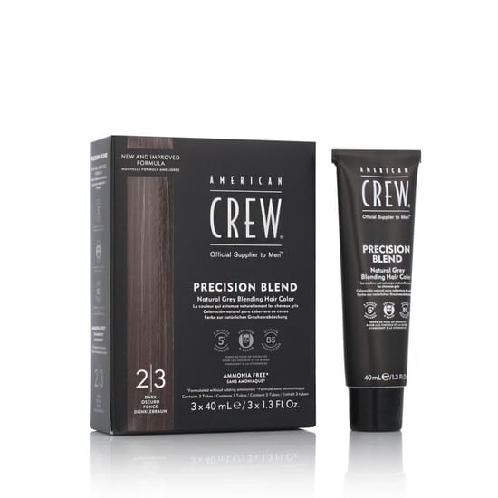 American Crew CLASSIC: PRECISION BLEND Natural Gray Coverage 2-3 Dark