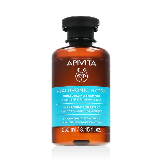 Apivita Hyaluronic Hydra Moisturizing Shampoo for a hair-cleansing routine
