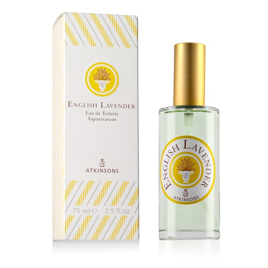 Atkinsons English Lavender EDT bottle, a unisex lavender eau de toilette