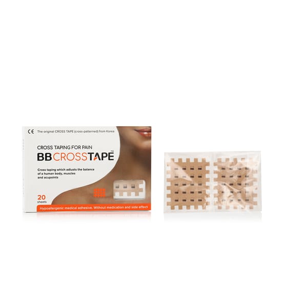 BB Tape C-Type kryžminės lipnios juostelės smėlio spalvos, 45 × 50 mm, 40 vnt.
