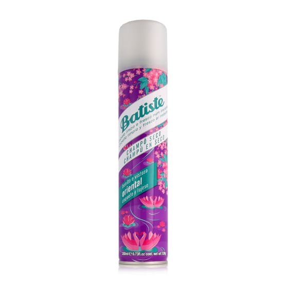 Batiste Oriental Pretty & Opulent sauso šampūno pakuotė plaukų priežiūrai