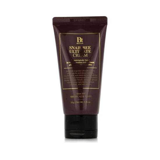 Benton Snail Bee Ultimate Cream veido kremas produkto nuotraukoje