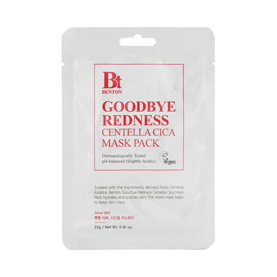 Benton Goodbye Redness Centella Cica Mask Pack, facial mask