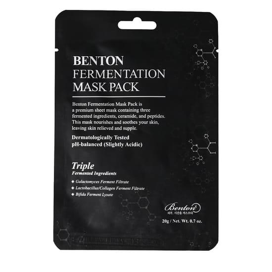 Benton Fermentation Mask Pack 20 g skincare mask packaging