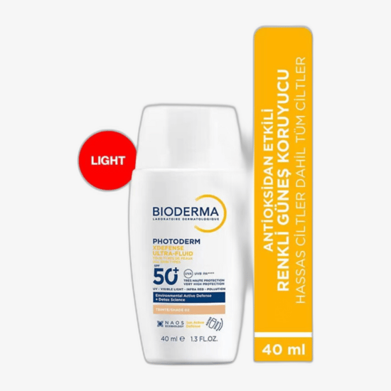 Bioderma Photoderm Xdefense Ultra-Fluid SPF 50+ veido fluidas, 02 atspalvio pakuotė