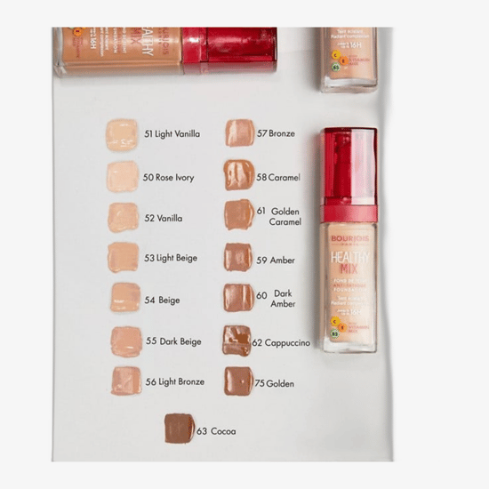 Bourjois Paris Healthy Mix 52W Vanilla švytintis makiažo pagrindas