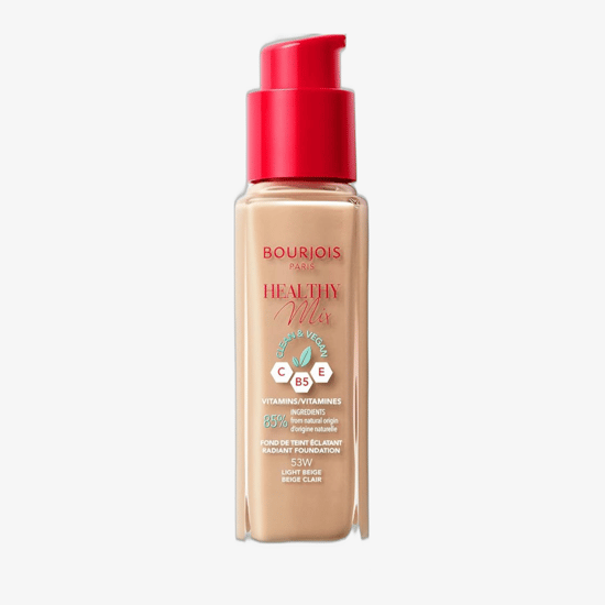 Bourjois Paris Healthy Mix makiažo pagrindo 53W Light Beige atspalvio vaizdas