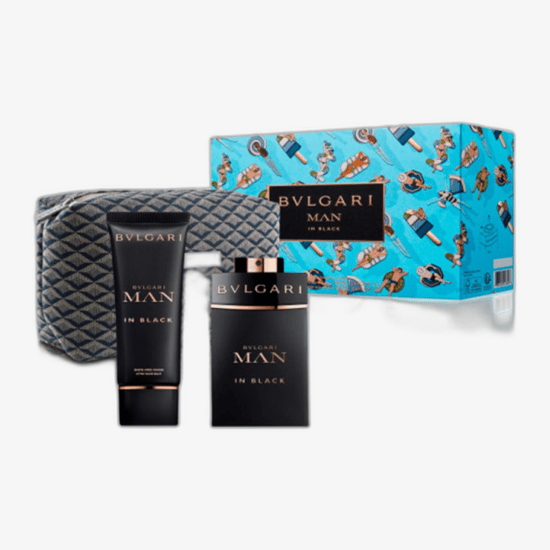 Bvlgari Man In Black EDP kvepalų rinkinys su 60 ml ir 15 ml flakonais