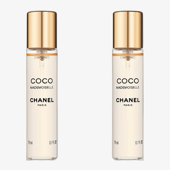 Chanel Coco Mademoiselle refillable Eau de Parfum set with spray and refill bottles