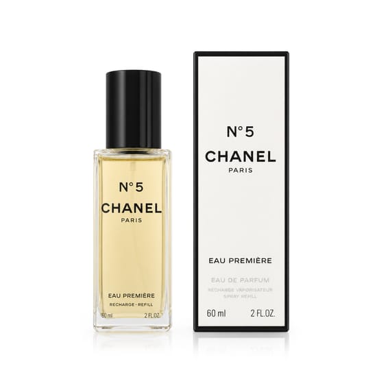 Chanel No 5 Eau de Parfum pildomų kvepalų flakono vaizdas