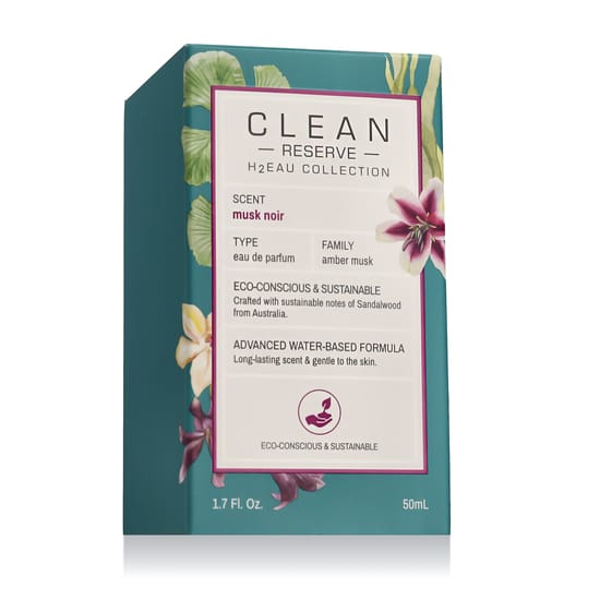 Clean H2Eau Musk Noir EDP uniseksinių kvepalų flakonas