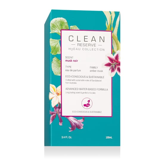 Clean H2Eau Musk Noir EDP uniseksinių kvepalų flakonas