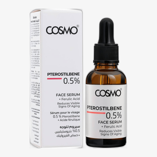 COSMO ADVANCED 0.5% Pterostilbene + Ferulic Acid Face Serum