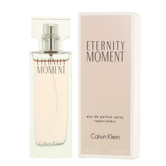 Calvin Klein Eternity Moment EDP kvepalų flakonas, gėlių aromato kvapas