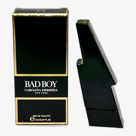 Carolina Herrera Bad Boy EDT gift set with 100 ml bottle and 10 ml mini