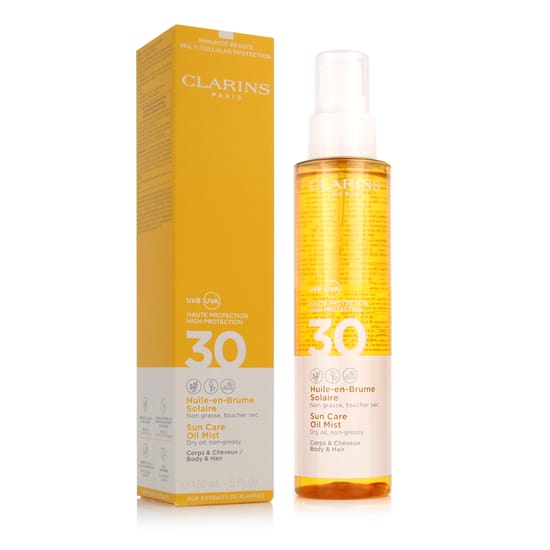 Clarins Sun Care Oil Mist SPF 30 saulės aliejaus dulksna kūno priežiūrai