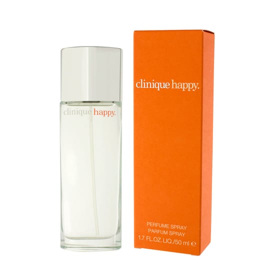 Clinique Happy EDP unisex kvepalų flakono ir pakuotės vaizdas
