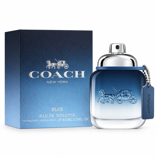 Coach Blue EDT tualetinis vanduo, pateiktas produkto nuotraukoje